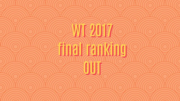 WT17 | 转笔世锦赛2017总决赛成绩公布！